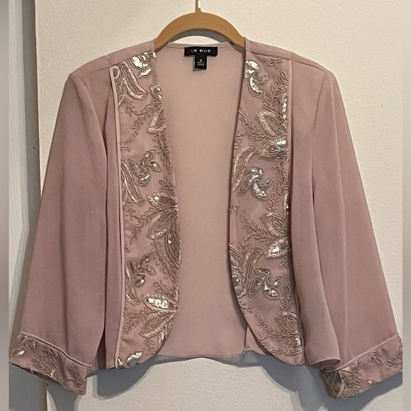 LE BOS~CARDIGAN~WRAP~TAUPE~12 - Picture 6 of 7